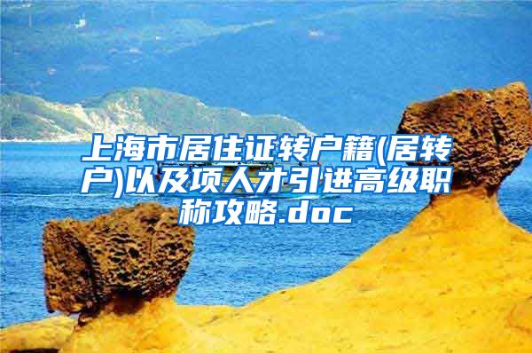 上海市居住证转户籍(居转户)以及项人才引进高级职称攻略.doc