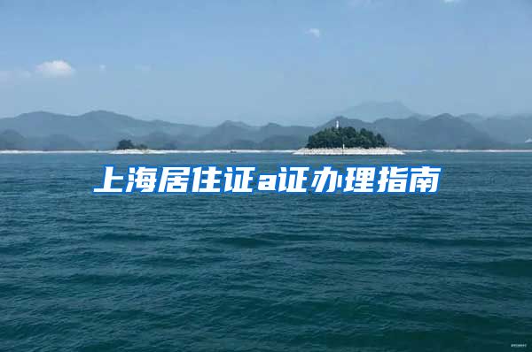 上海居住证a证办理指南