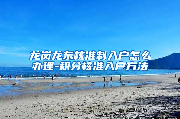 龙岗龙东核准制入户怎么办理-积分核准入户方法