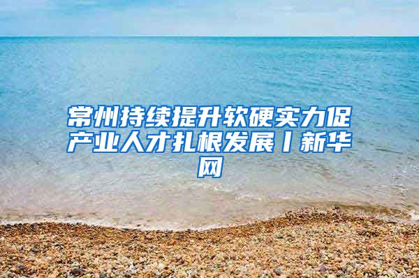 常州持续提升软硬实力促产业人才扎根发展丨新华网