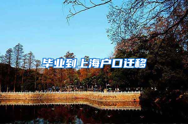 毕业到上海户口迁移