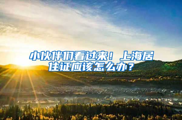 小伙伴们看过来！上海居住证应该怎么办？