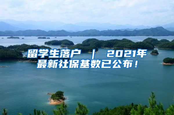 留学生落户 ｜ 2021年最新社保基数已公布！