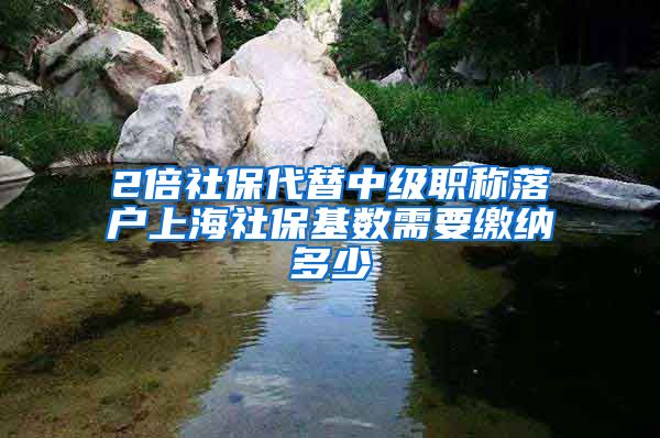 2倍社保代替中级职称落户上海社保基数需要缴纳多少