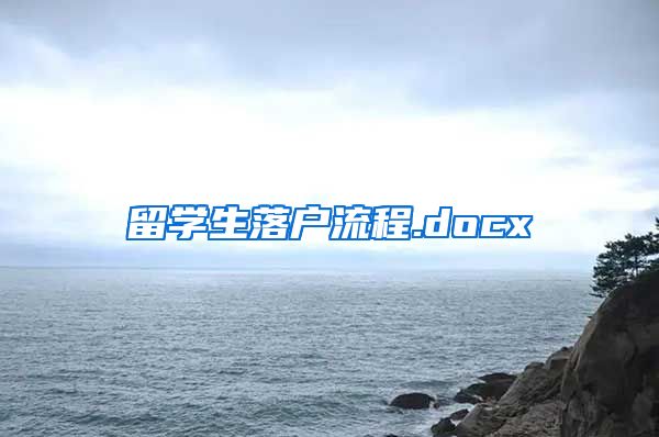 留学生落户流程.docx