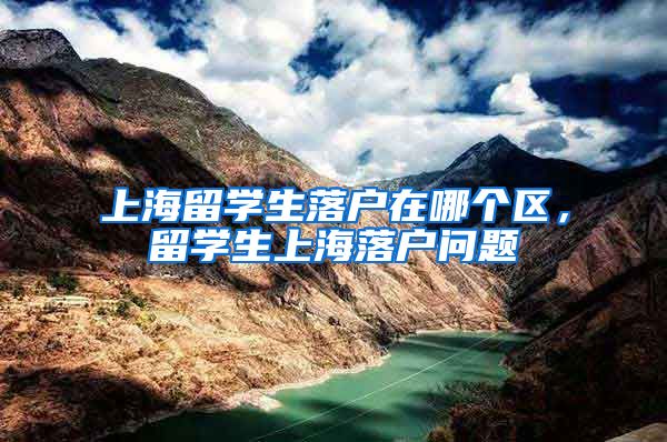 上海留学生落户在哪个区，留学生上海落户问题