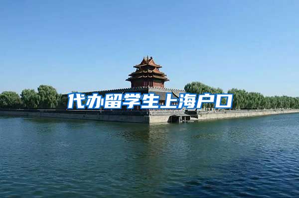 代办留学生上海户口