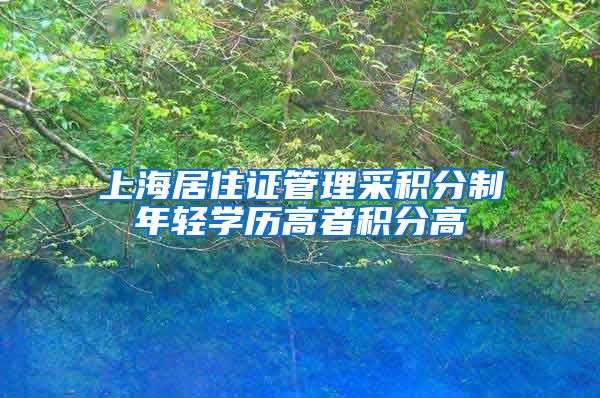 上海居住证管理采积分制年轻学历高者积分高