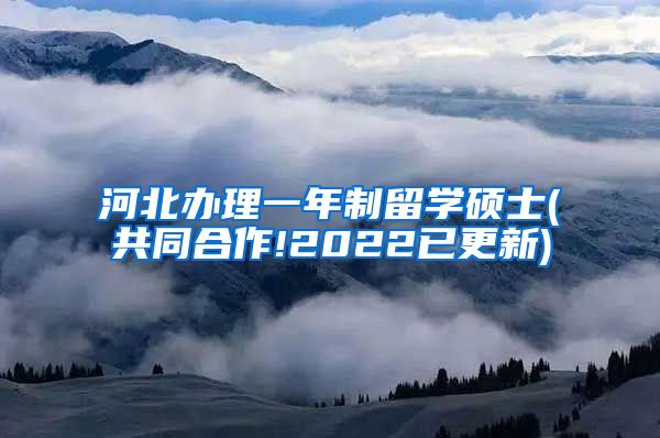河北办理一年制留学硕士(共同合作!2022已更新)