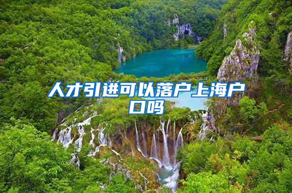 人才引进可以落户上海户口吗