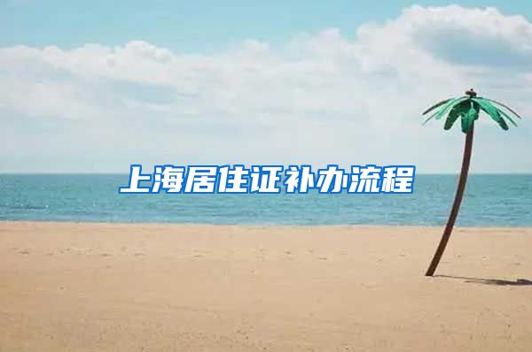 上海居住证补办流程