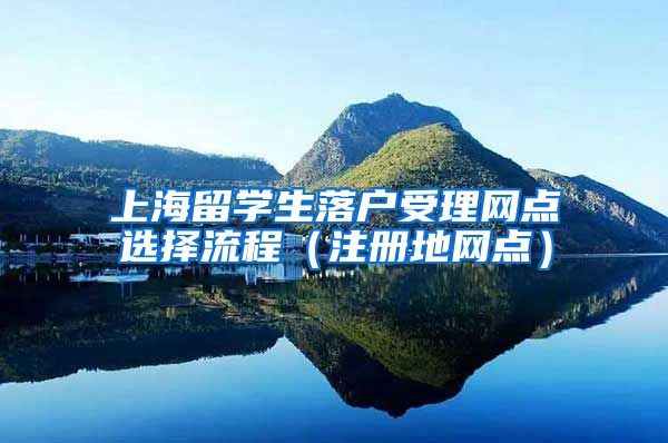 上海留学生落户受理网点选择流程（注册地网点）