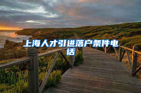上海人才引进落户条件电话