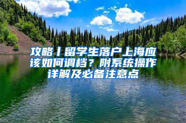 攻略丨留学生落户上海应该如何调档？附系统操作详解及必备注意点