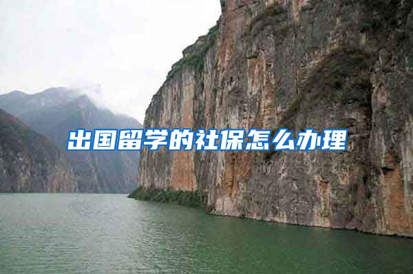 出国留学的社保怎么办理