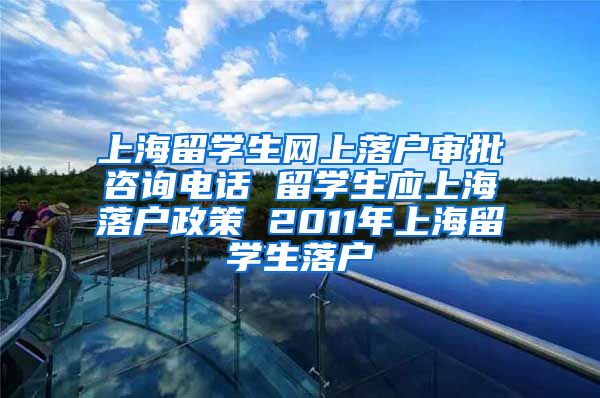上海留学生网上落户审批咨询电话 留学生应上海落户政策 2011年上海留学生落户