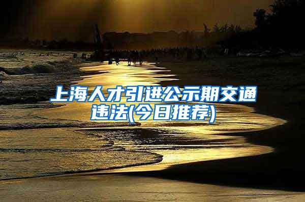 上海人才引进公示期交通违法(今日推荐)