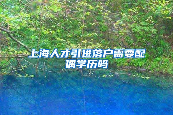 上海人才引进落户需要配偶学历吗