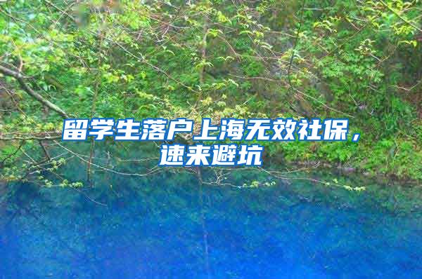 留学生落户上海无效社保，速来避坑