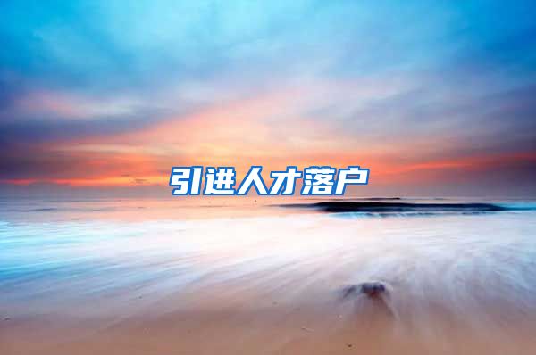 引进人才落户