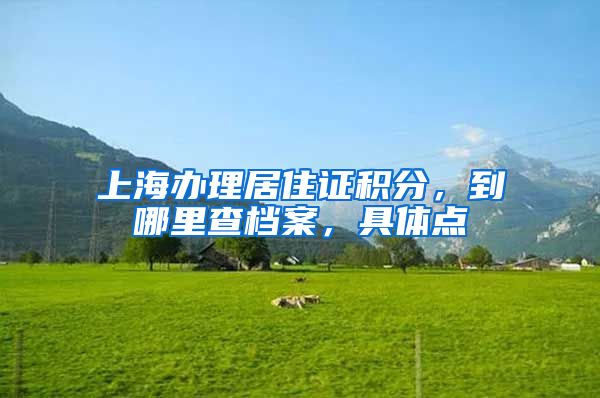 上海办理居住证积分，到哪里查档案，具体点