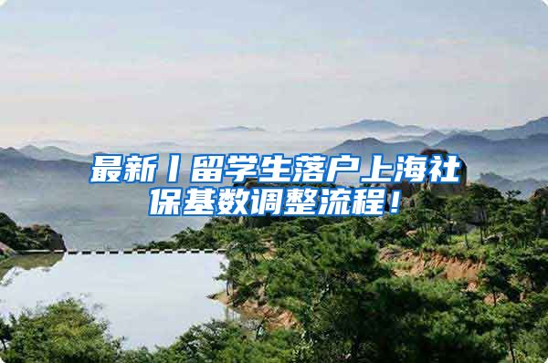 最新丨留学生落户上海社保基数调整流程！