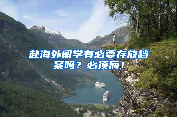 赴海外留学有必要存放档案吗？必须滴！