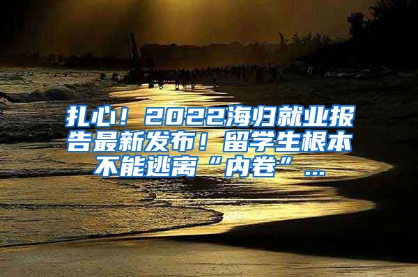 扎心！2022海归就业报告最新发布！留学生根本不能逃离“内卷”...