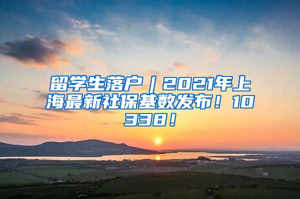 留学生落户︱2021年上海最新社保基数发布！10338！