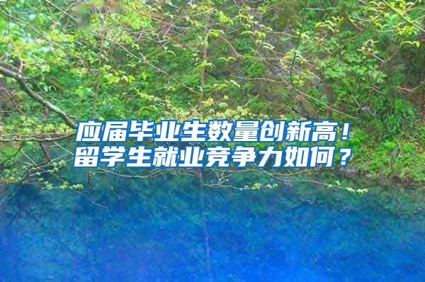 应届毕业生数量创新高！留学生就业竞争力如何？