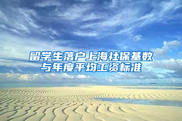 留学生落户上海社保基数与年度平均工资标准