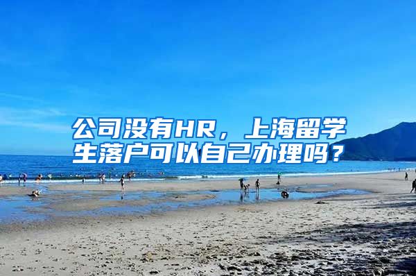 公司没有HR，上海留学生落户可以自己办理吗？
