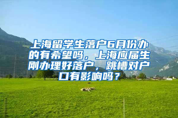 上海留学生落户6月份办的有希望吗，上海应届生刚办理好落户，跳槽对户口有影响吗？