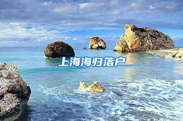 上海海归落户