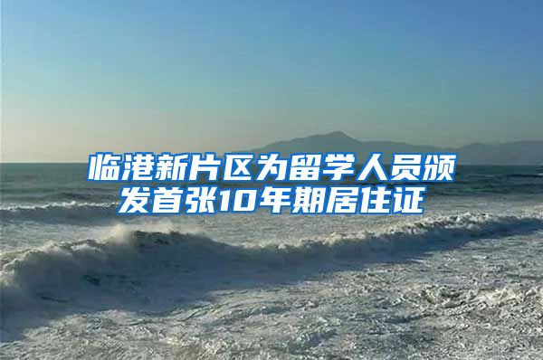 临港新片区为留学人员颁发首张10年期居住证