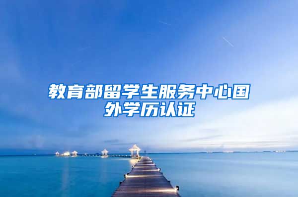 教育部留学生服务中心国外学历认证