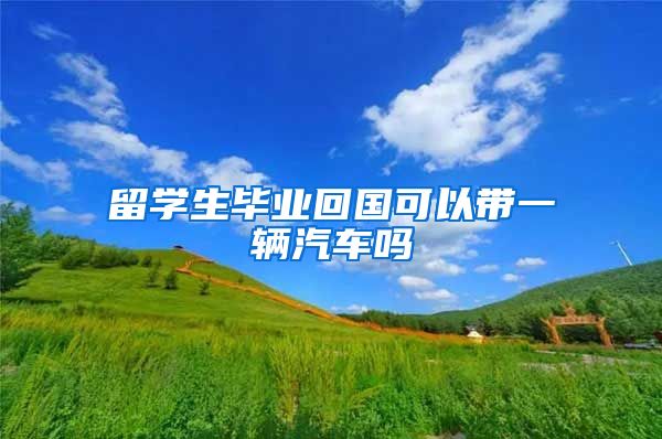 留学生毕业回国可以带一辆汽车吗
