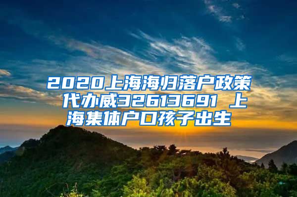 2020上海海归落户政策 代办威32613691 上海集体户口孩子出生