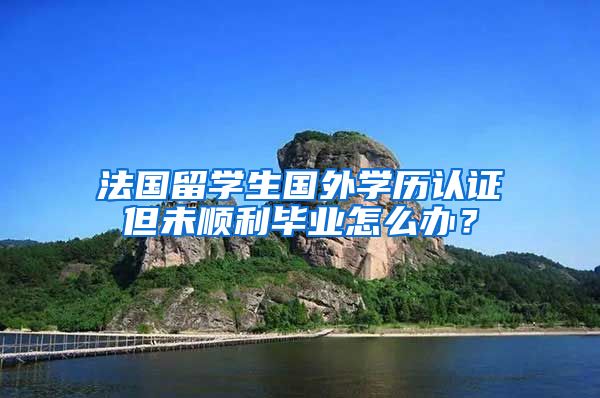 法国留学生国外学历认证但未顺利毕业怎么办？