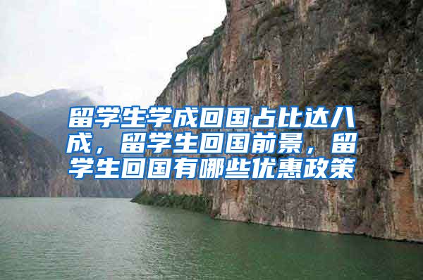 留学生学成回国占比达八成，留学生回国前景，留学生回国有哪些优惠政策