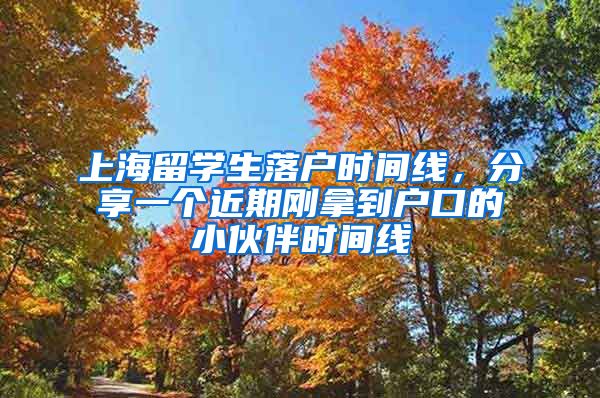 上海留学生落户时间线，分享一个近期刚拿到户口的小伙伴时间线