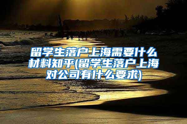 留学生落户上海需要什么材料知乎(留学生落户上海对公司有什么要求)