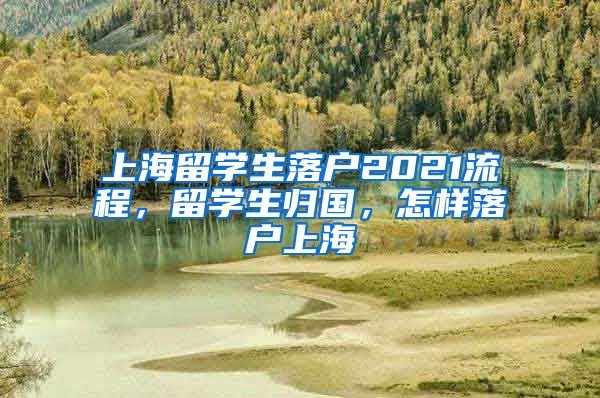 上海留学生落户2021流程，留学生归国，怎样落户上海