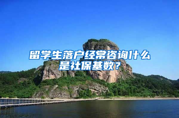 留学生落户经常咨询什么是社保基数？