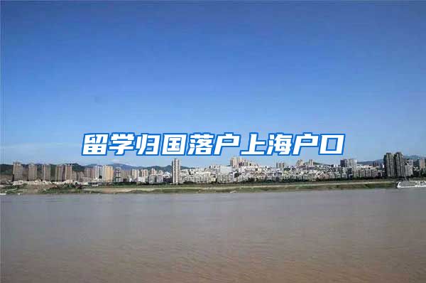 留学归国落户上海户口