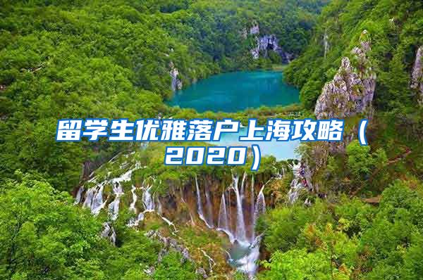 留学生优雅落户上海攻略（2020）