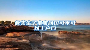 赴美生子宝宝回国可不可以上户口