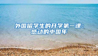 外国留学生的开学第一课：感动的中国年