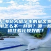 上海交大留学生的宿舍费用怎么不一样啊？哪一栋楼住着比较好呢？