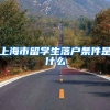 上海市留学生落户条件是什么